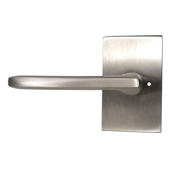 Emtek Helios Lever Left Hand 2-3/8 in Backset w/Radius Latch Strike Privacy for 1-1/4 in to 2 in Door 5212HLOUS15LH.RLS - main